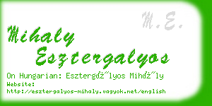 mihaly esztergalyos business card